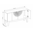 Aparador Buffet Jade 4 Portas Frade Movelaria - Matte / Off W