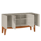Aparador Buffet Jade 4 Portas Frade Movelaria - Matte / Off W
