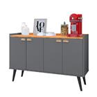 Aparador Buffet Kiev Cantinho Café 4 Portas Puxador Concha Pr