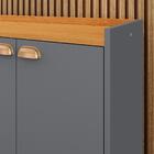 Aparador Buffet Kiev Cantinho Café 4 Portas Puxador Concha Pr