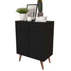 Aparador Buffet Living Retrô - Preto - Rpm Móveis
