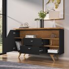 Aparador Buffet Lyon 1 Gaveta 1 Porta 136cm Com Corrediça Tel