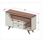 Aparador Buffet Lyon 1 Gaveta 1 Porta 136cm Com Corrediça Tel