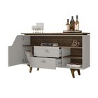 Aparador Buffet Lyon 2 Gavetas Com Corrediça Telescópica E Po