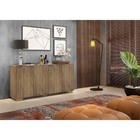Aparador Buffet Multimóveis Veneza 4 Portas Fg3557 Rustic/nat