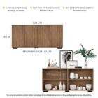 Aparador Buffet Multimóveis Veneza 4 Portas Fg3557 Rustic/pre
