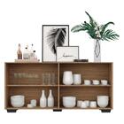 Aparador Buffet Multimóveis Veneza 4 Portas Fg3557 Rustic/pre