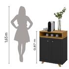 Aparador Buffet Multiuso Cantinho Do Café Star 2 Portas Retrô