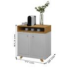 Aparador Buffet Multiuso Cantinho Do Café Star 2 Portas Retrô