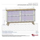 Aparador Buffet Opala Cinamomo Com Branco – Bechara Móveis