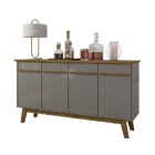 Aparador Buffet Opala Cinamomo/titanium – Bechara Móveis