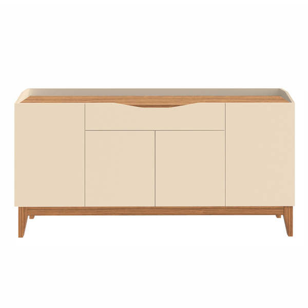 Aparador Buffet Para Sala De Estar 04 Portas 01 Gaveta Ravena