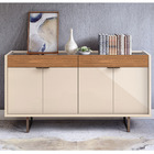 Aparador Buffet Para Sala De Estar 04 Portas 02 Gavetas Berli