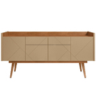 Aparador Buffet Para Sala De Estar Com 04 Portas 02 Gavetas V