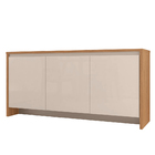 Aparador Buffet Para Sala De Estar Madrid Com 03 Portas E 01