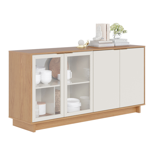 Aparador Buffet Para Sala De Jantar 04 Portas Áustria C04 Fre