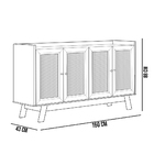 Aparador Buffet Para Sala De Jantar 160 Cm 04 Portas Malena L