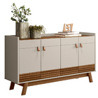 Aparador Buffet Para Sala De Jantar 160 Cm 04 Portas Mason L0