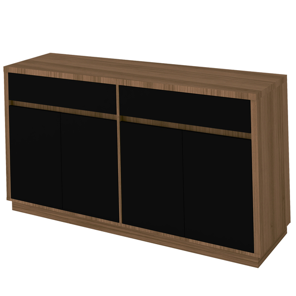 Aparador Buffet Para Sala De Jantar 1 50m Com 4 Portas E 2 Ga