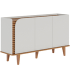 Aparador Buffet Para Sala De Jantar 3 Portas Elora C04 Off Wh