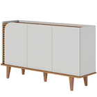 Aparador Buffet Para Sala De Jantar 3 Portas Elora C04 Off Wh