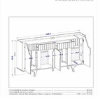 Aparador Buffet Portas Em Mdf Ripado Real Pés De Madeira Maci