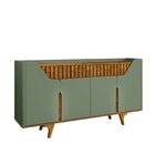 Aparador Buffet Portas Em Ripado Real 2 Gavetas 2 Portas 180c