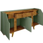 Aparador Buffet Portas Em Ripado Real 2 Gavetas 2 Portas 180c