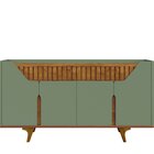 Aparador Buffet Portas Em Ripado Real 2 Gavetas 2 Portas 180c