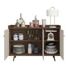 Aparador Buffet Quartzo Pé Madeira Maciça