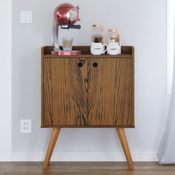 Aparador Buffet Retrô 2 Portas Alexa - Freijó - Rpm Móveis