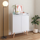 Aparador Buffet Retrô 2 Portas Barthô - Branco - Mania Móveis