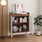 Aparador Buffet Retrô 2 Portas Barthô - Freijo / Off White -