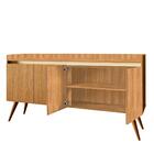 Aparador Buffet Retrô 4 Portas Mel Pérola Gold Primus