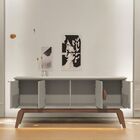 Aparador Buffet Retrô 4 Portas Organizador Balcão Cozinha Gia