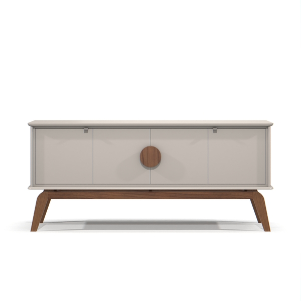 Aparador Buffet Retrô 4 Portas Organizador Balcão Cozinha Gia