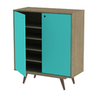 Aparador Buffet Retrô 90 Preto Ac