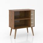 Aparador Buffet Retrô Canto Do Café Cor: Freijó/off White