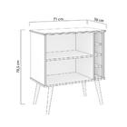 Aparador Buffet Retrô Canto Do Café Cor: Freijó/off White