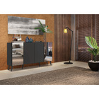 Aparador Buffet Retrô Com Espelho Multimóveis Vegas Fg3562 Pr