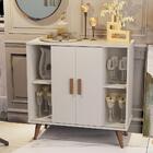 Aparador Buffet Retrô London Porta De Correr Com Adega 6 Nich