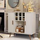 Aparador Buffet Retrô London Porta De Correr Com Adega 6 Nich