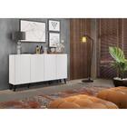 Aparador Buffet Retrô Multimóveis Veneza 4 Portas Fg3556 Bran