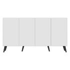 Aparador Buffet Retrô Multimóveis Veneza 4 Portas Fg3556 Bran