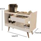 Aparador Buffet Retrô Pés Palito E Chatô Jb Perola