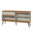 Aparador Buffet Retrô Ravi 1 Gaveta 4 Portas 160cm Off White/