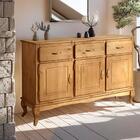 Aparador Buffet Rústico 3 Portas Madeira Maciça 2003 Shop Jm