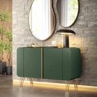 Aparador Buffet Sala Benvenuto Com 2 Portas E Pés Em Aço