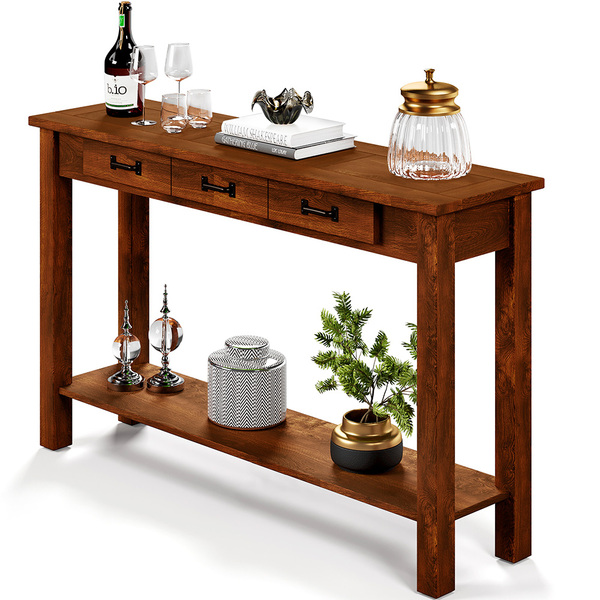 Aparador Buffet Sala De Estar 01 Gaveta 145cm W02 New Rústico