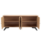 Aparador Buffet Sala De Estar Mosaico 04 Portas Messina 180cm